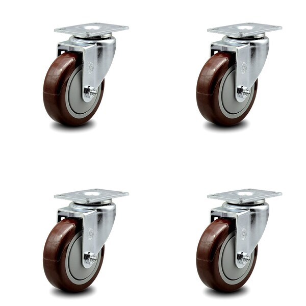 Regency 600CSW415 U-Boat Utility Cart Caster Replacement Set -